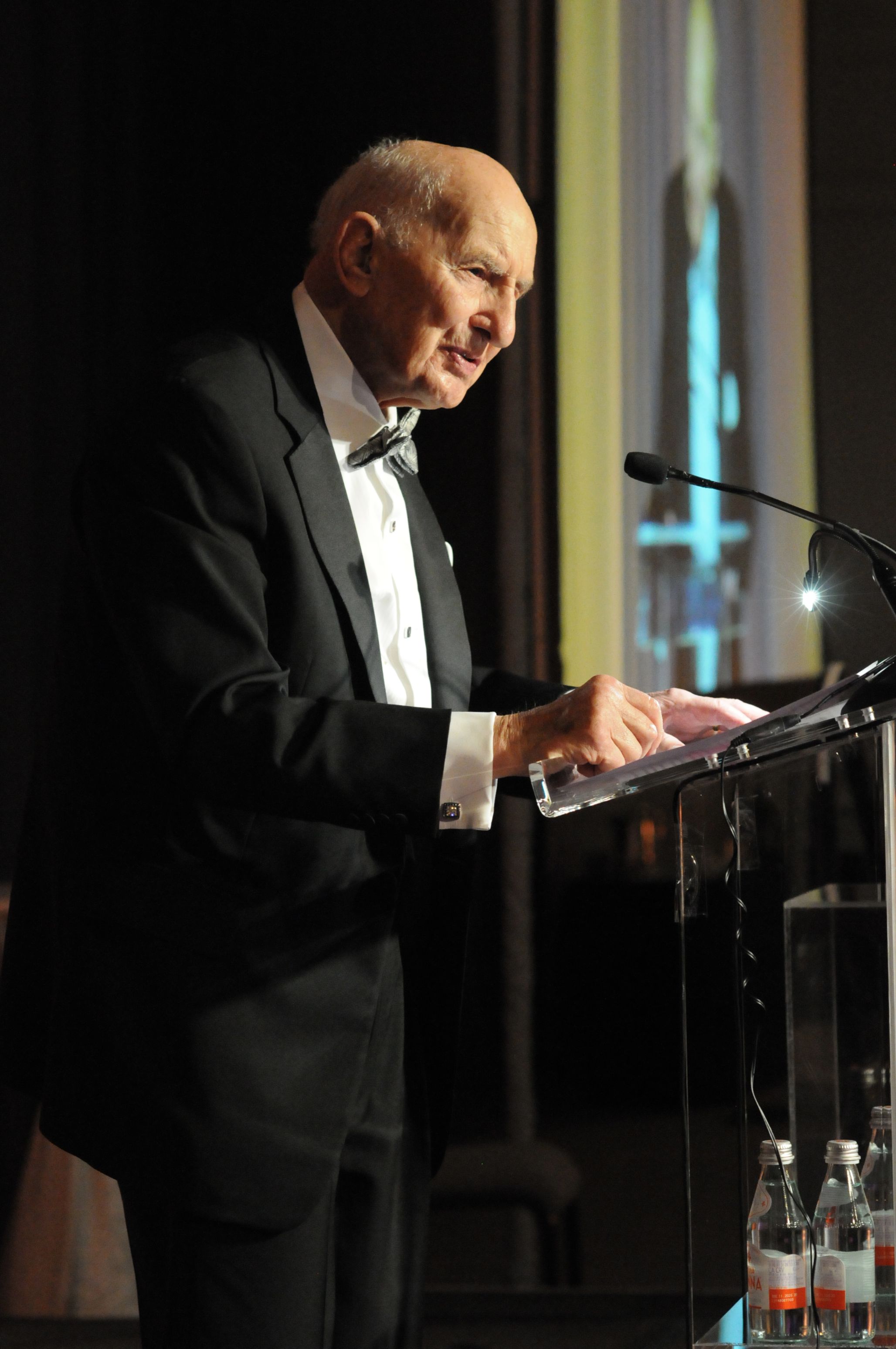 Jack Miller on stage at the Teach for Freedom Gala