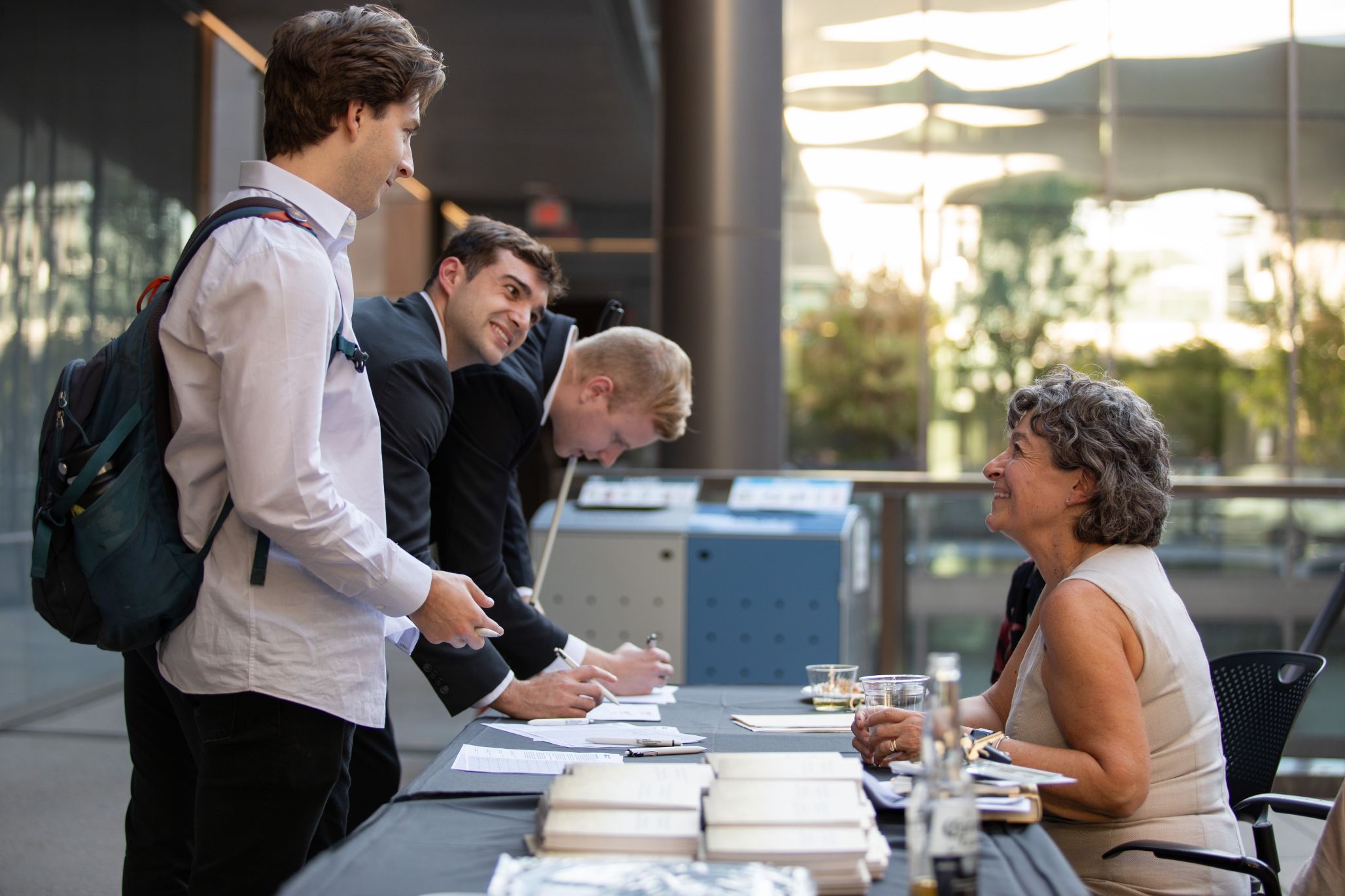 Students with Carol McNamara at the 2023 ASU Law School Constitution Day event