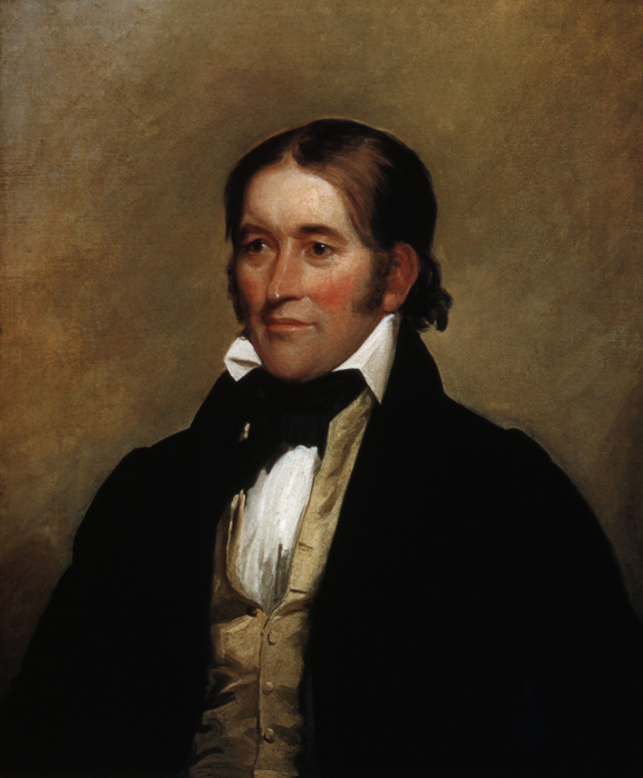 A portrait of Davy Crockett