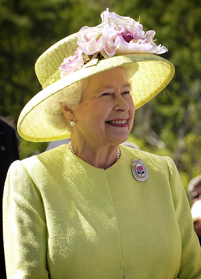 Queen Elizabeth II smiling