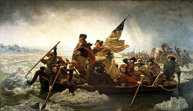 Washington's crossing of the Delaware River on December 25, 1776