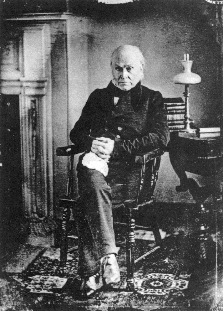 Portrait of John Quincy Adams in 1843